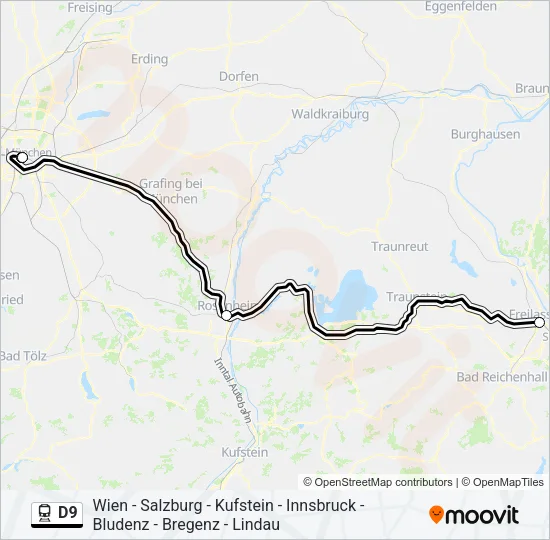 D9 Train Line Map