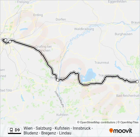 D9 Train Line Map