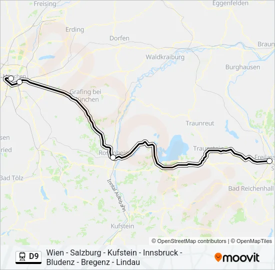 D9 Train Line Map