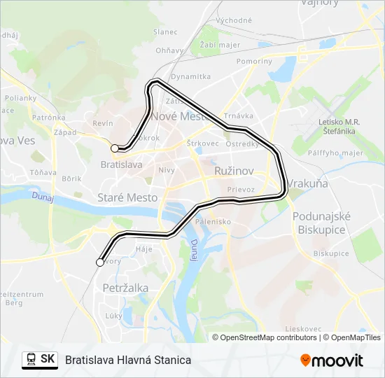 SK Train Line Map