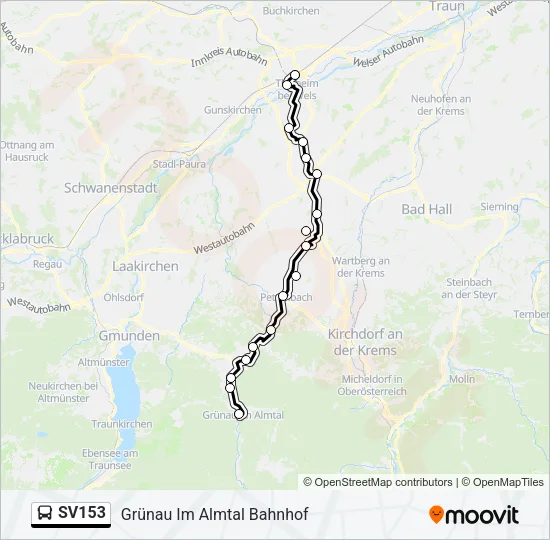 SV153 Bus Line Map
