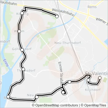 619 Bus Line Map