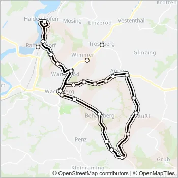 622 Bus Line Map