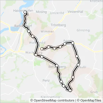 622 Bus Line Map