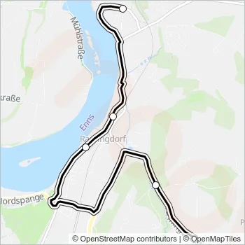 622 Bus Line Map