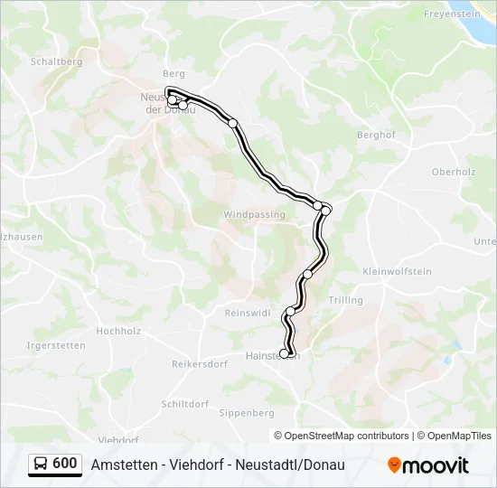 600 Bus Line Map