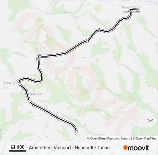 600 Bus Line Map