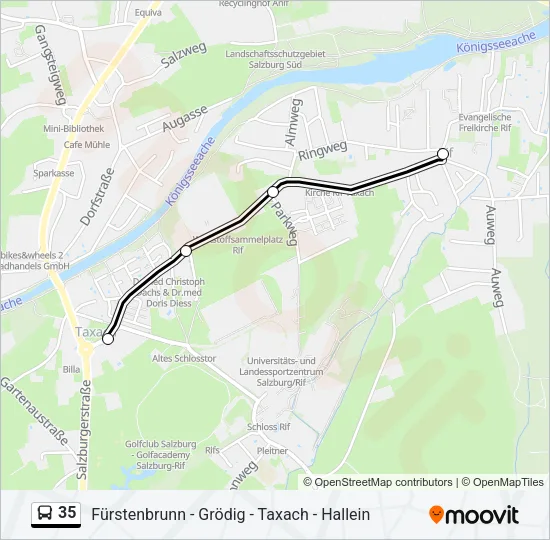 35 Bus Line Map