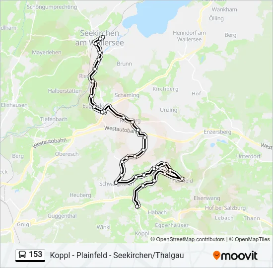 153 Bus Line Map