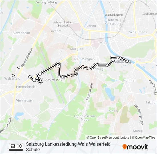 10 Bus Line Map
