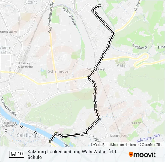 10 Bus Line Map