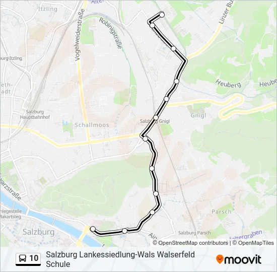 10 Bus Line Map