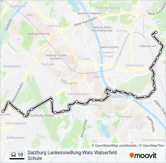 10 Bus Line Map