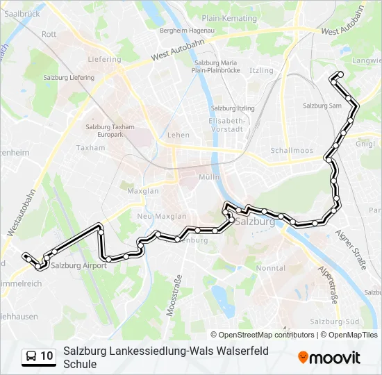 10 Bus Line Map