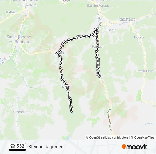 532 Bus Line Map