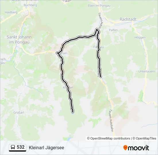 532 Bus Line Map