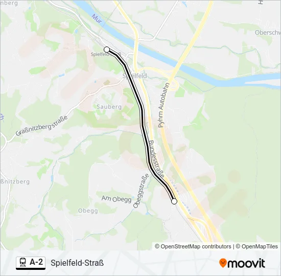 A-2 Train Line Map