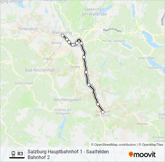 R3 Train Line Map