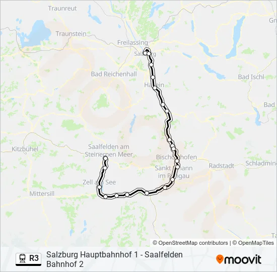 R3 Train Line Map