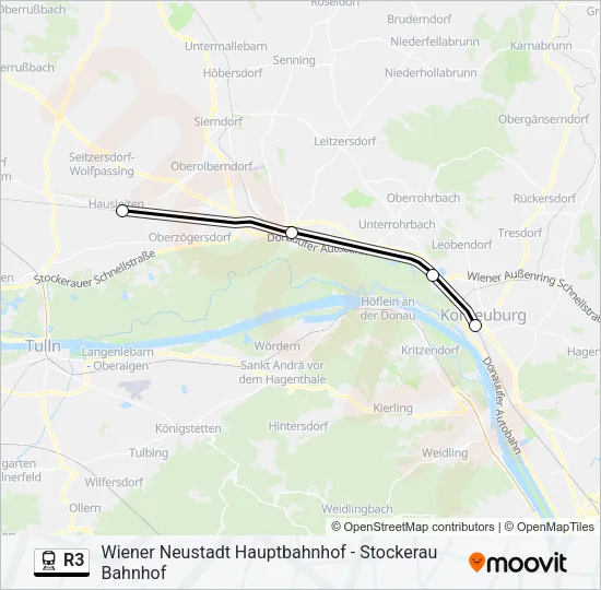 R3 Train Line Map