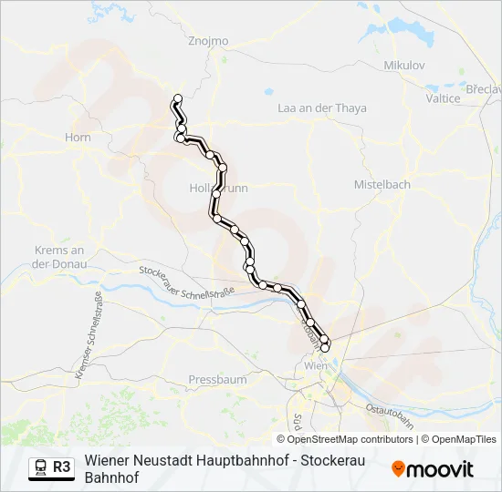 R3 Train Line Map