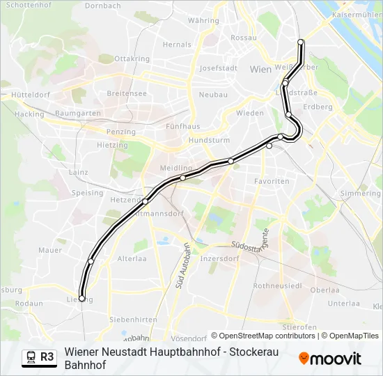R3 Train Line Map