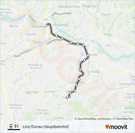 S1 Train Line Map