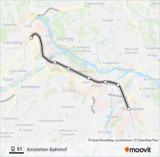 S1 Train Line Map