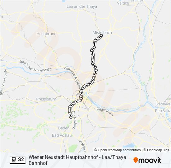 S2 train Line Map