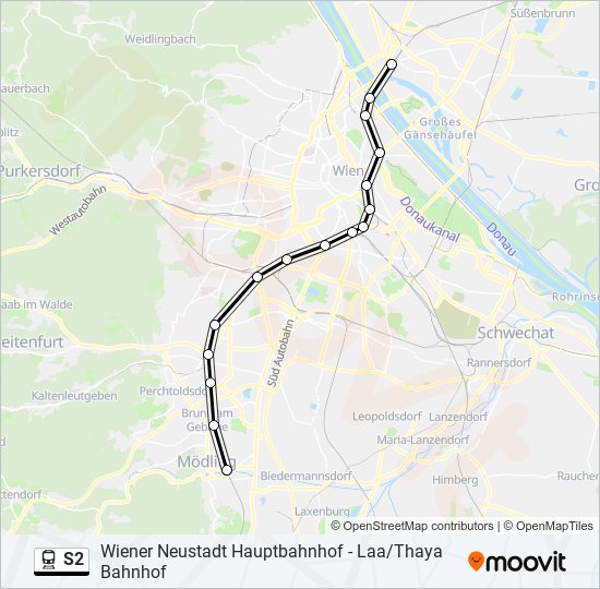 S2 train Line Map