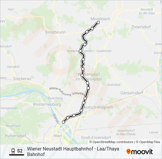 S2 Train Line Map
