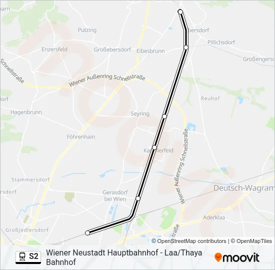 S2 Train Line Map