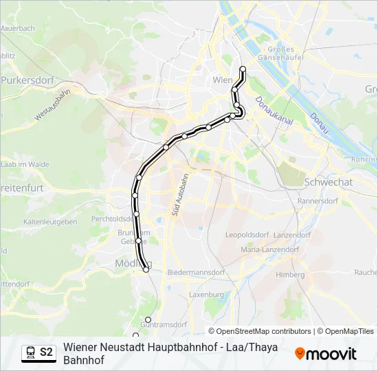 S2 Train Line Map