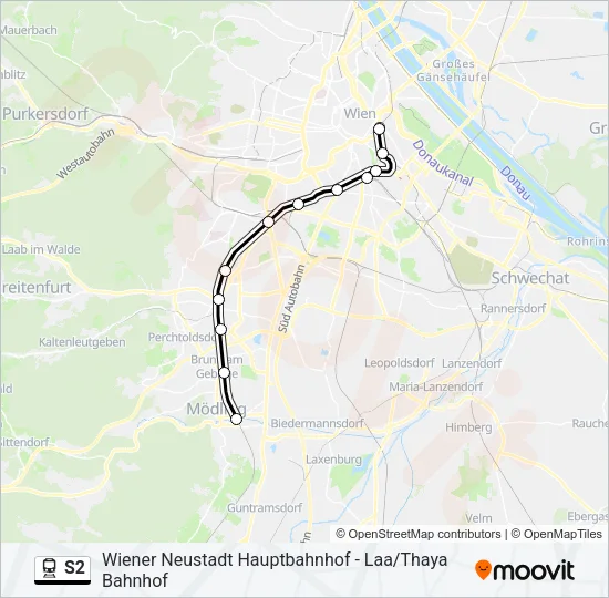 S2 Train Line Map