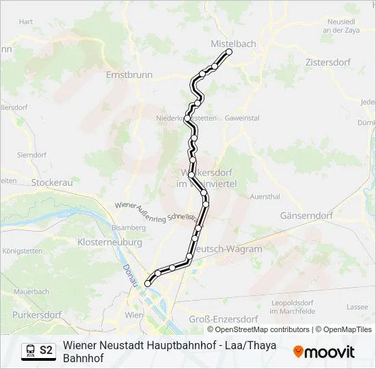 S2 Train Line Map