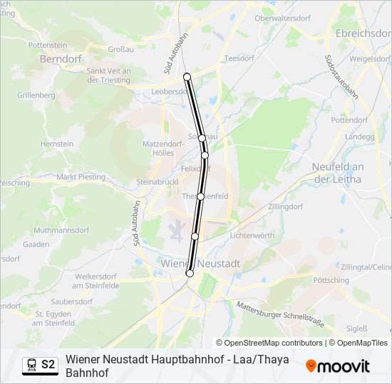 S2 train Line Map