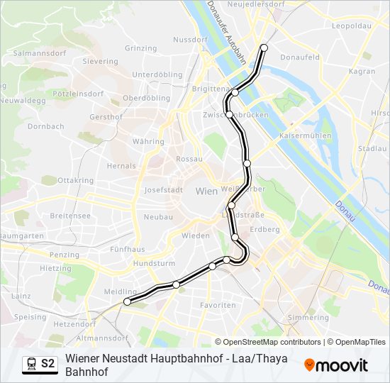 S2 train Line Map