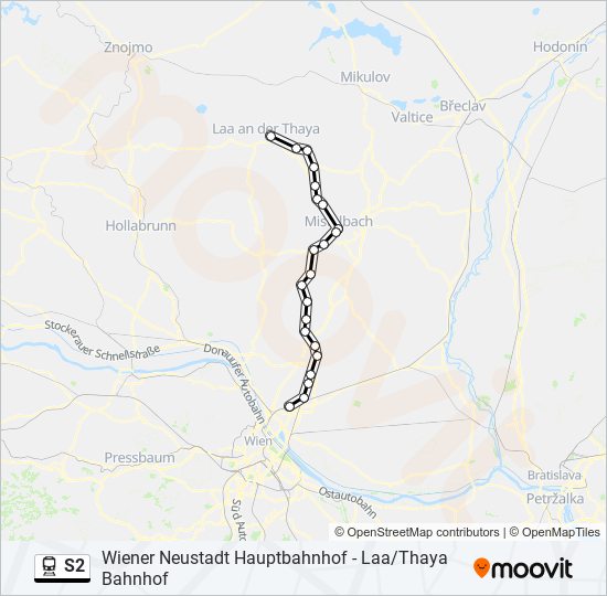 S2 train Line Map