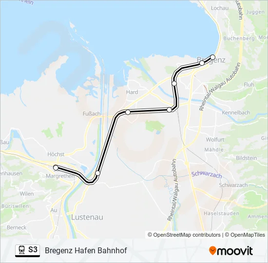 S3 Train Line Map