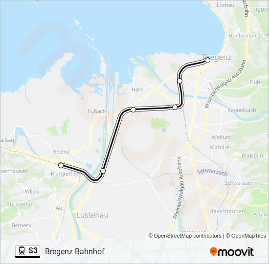 S3 Train Line Map