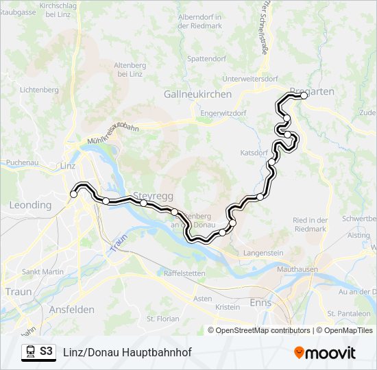 S3 Train Line Map