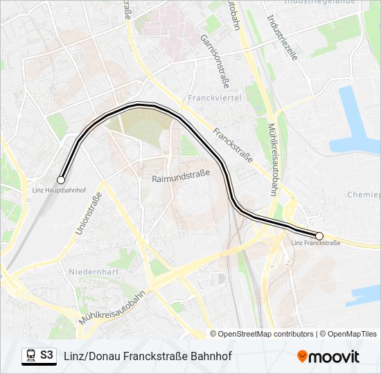 S3 Train Line Map