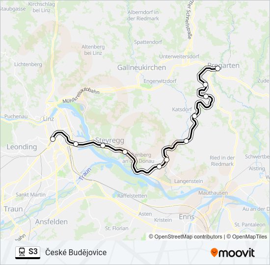 S3 Train Line Map
