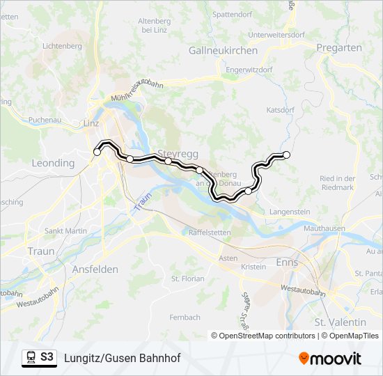 S3 Train Line Map