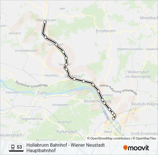 S3 Train Line Map