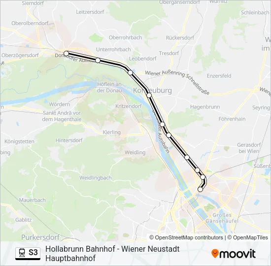 S3 Train Line Map