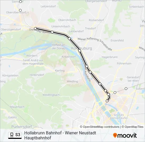 S3 Train Line Map