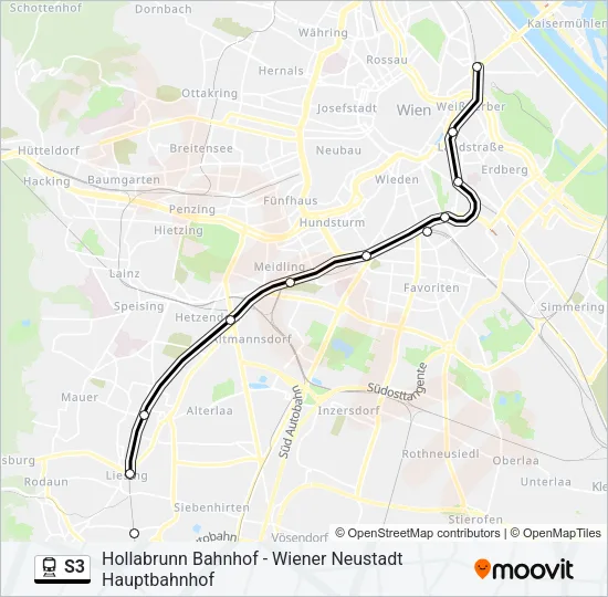 S3 Train Line Map