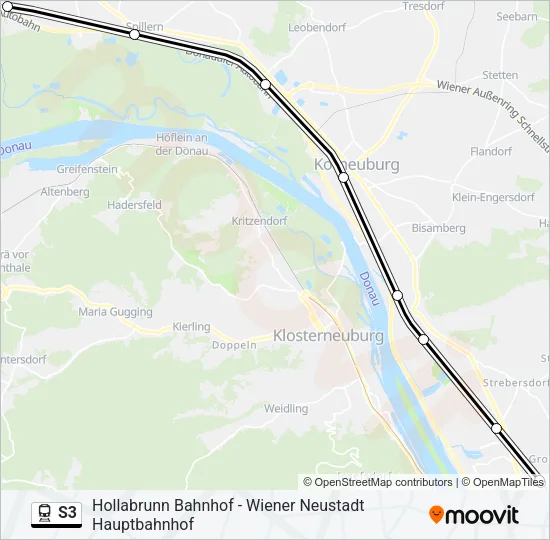 S3 Train Line Map
