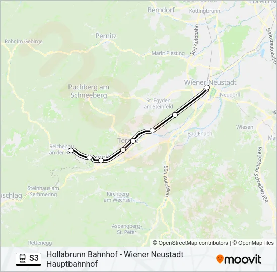 S3 Train Line Map